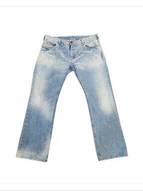 DIESEL Industry ZATINY Wash 008KL Distressed Med/Light Wash Flare Jeans Italy